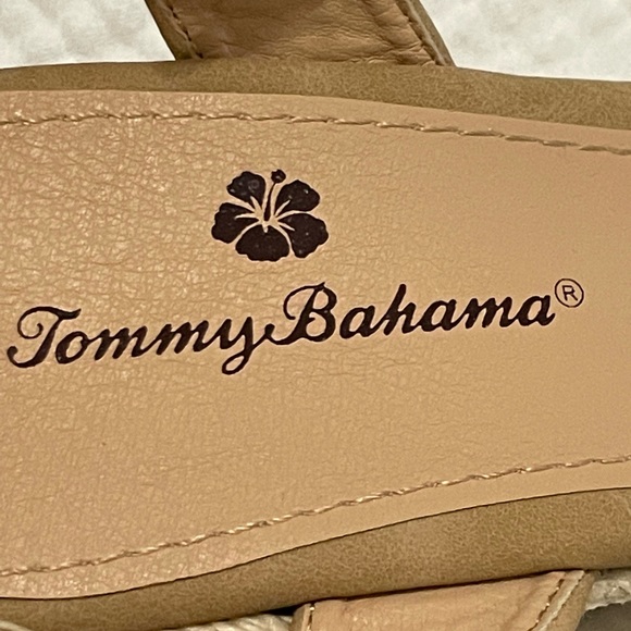 Tommy Bahama Caisy Open Toe Espadrille Wedge Sandal Neutral Camel color 8.5 NWOB - Picture 3 of 5